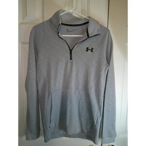 Under Armour Pullover 1/4 Zip‎ Fitted Gray Athletic Top Womens Small